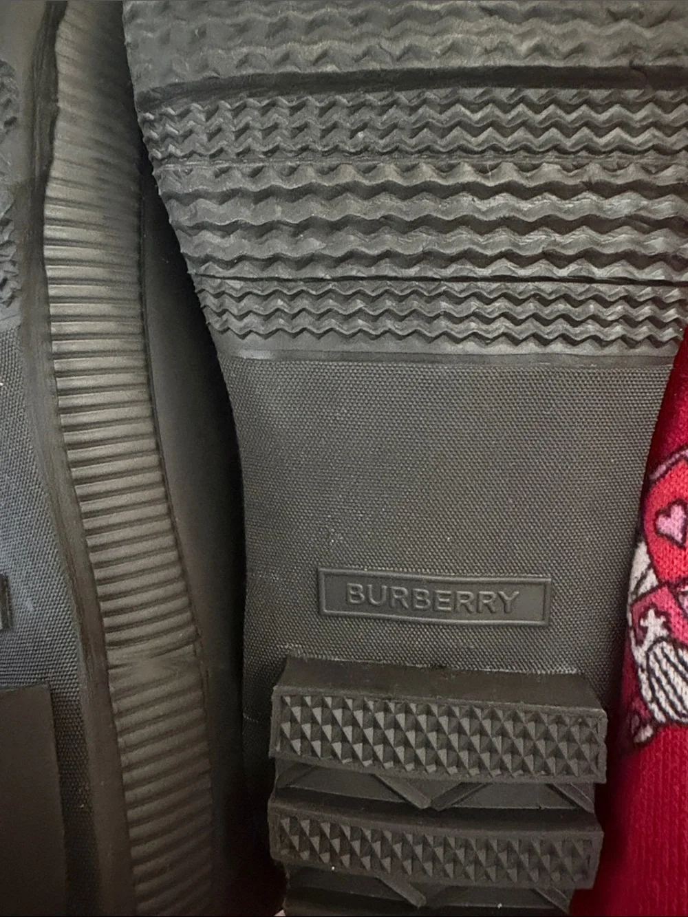 Burberry Black Chelsea Rain Boots with Classic Nova Check size 34